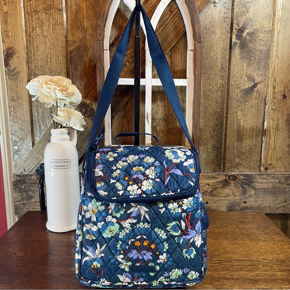 Vera Bradley Floral Burst Insulated Lunch Crossbody Shoulder Bag NWT New - Picture 7 of 11
